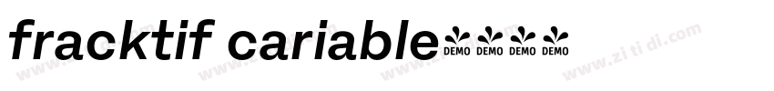 fracktif cariable字体转换